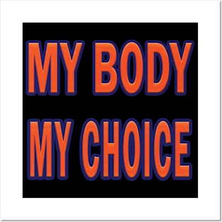 my body my choice womens rights Posters and Art